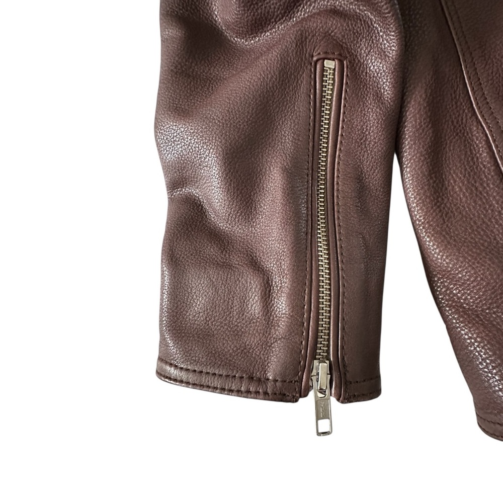Quince Oversized Leather Moto Jacket - Picture 6 of 9